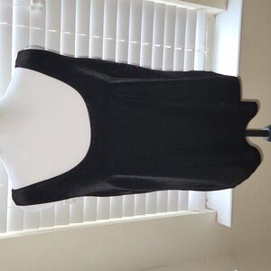 Dress Barn Black Velvet like tank